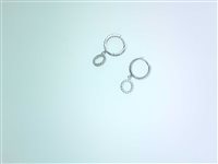 Ohrringe Dame in Weißgold Zirconia Sommer PEND.CERCHIO